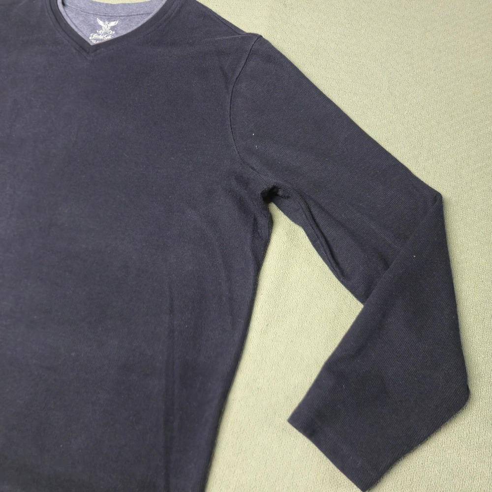 Faded Glory Mens 2XL Black Thermal V-Neck Long Sleeve Shirt FM46Y056B001 - Picture 5 of 16
